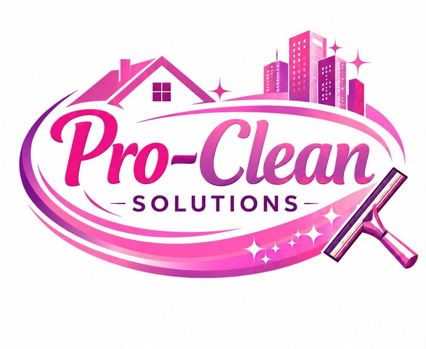 Pro-Clean Solutions logo, residential, commercial and post-construction cleaning, 819-581-1742